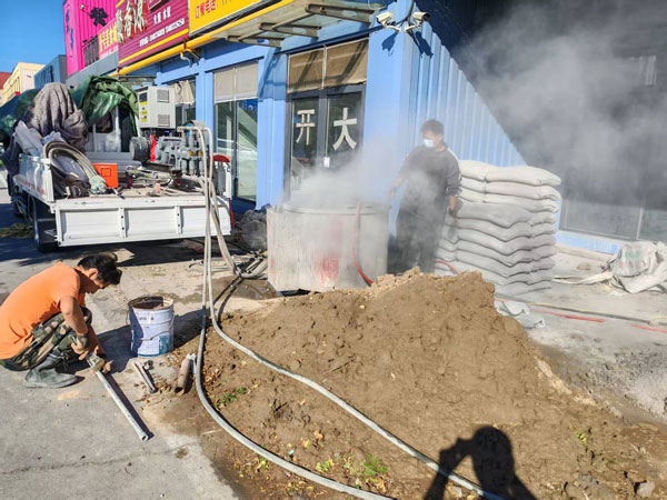 桥东顶管注浆加固